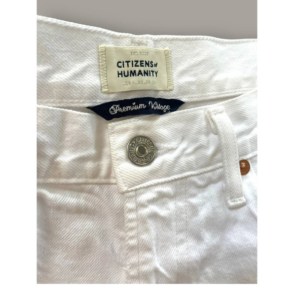 Citizens of Humanity MARLEE White Denim Relaxed Taper Jeans | Sz 27 - Picture 5 of 11